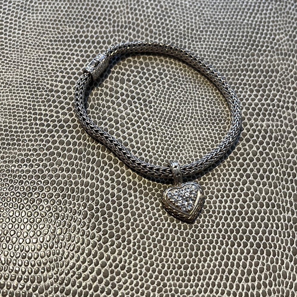Diamond heart bracelet